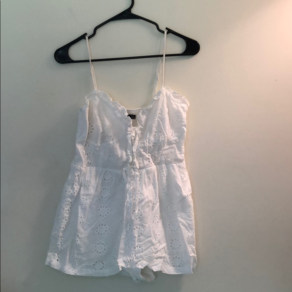 Boohoo white romper